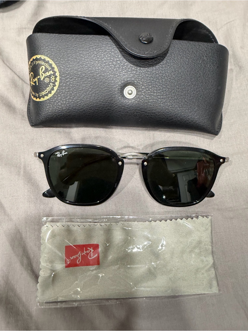 Ray-Ban RB2448-N Black Frame Sunglasses with Silver Bridge